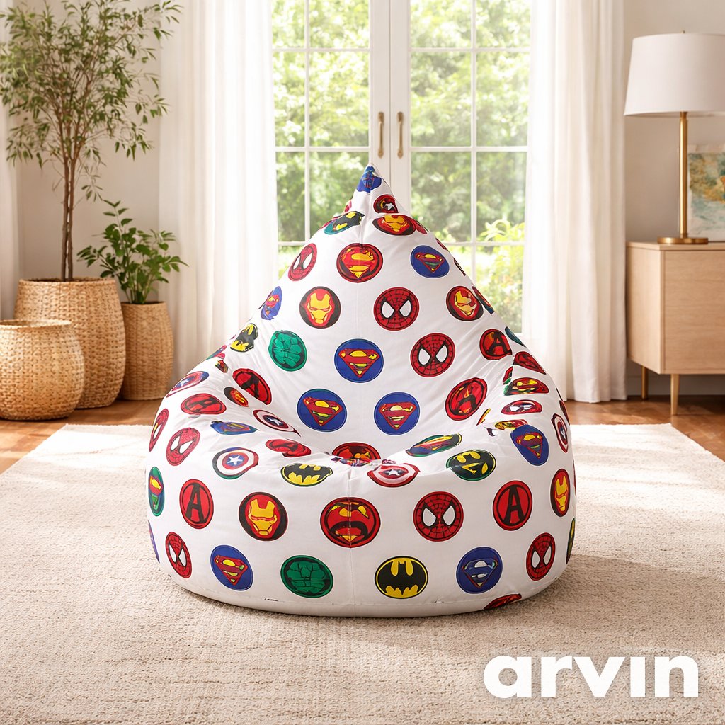 oval Kids Bean Bag – Fun Printed Design
