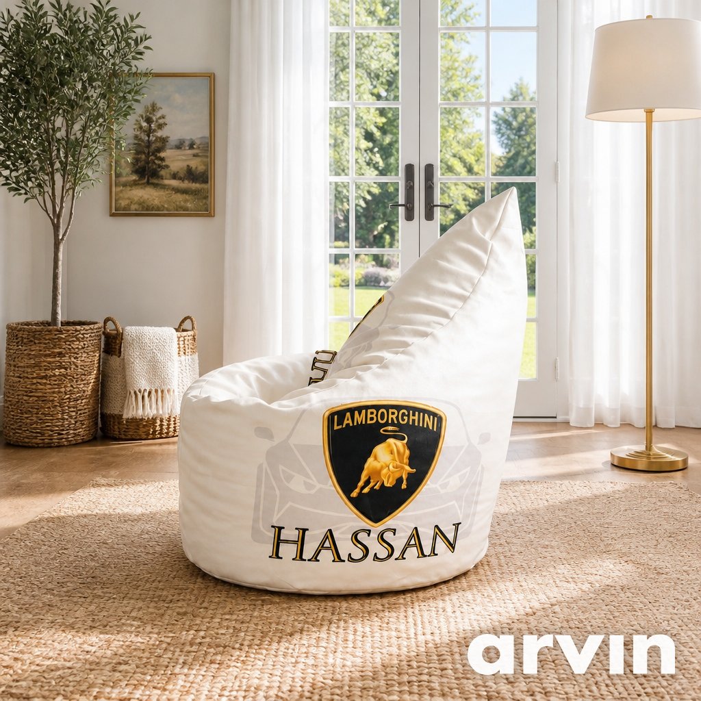 oval Kids Bean Bag – Fun Printed Design